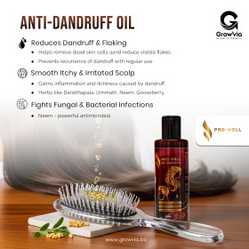 Anti Dandruff Hair-oil -Pro well