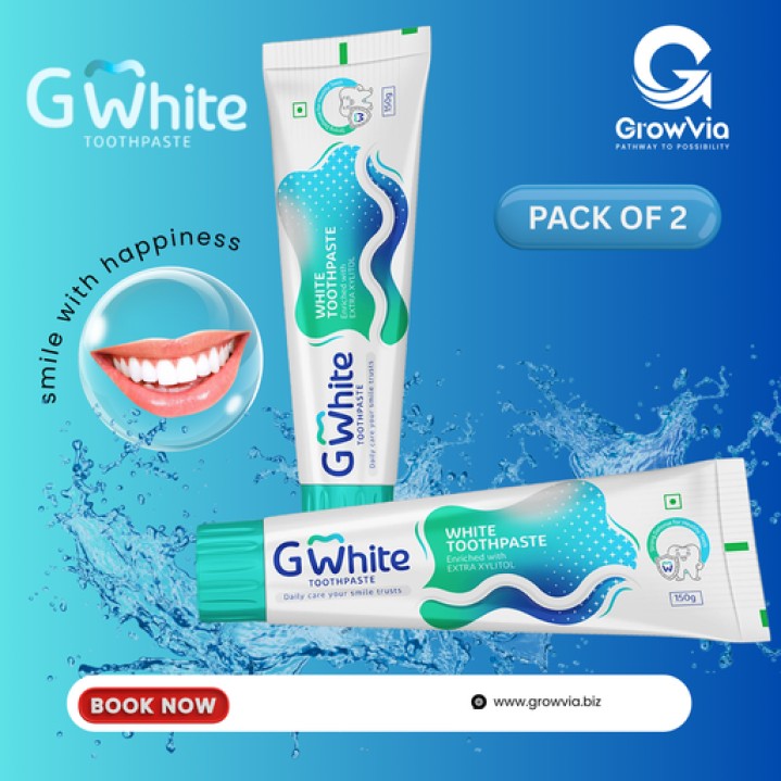 G WHITE Toothpaste – Pack of 2